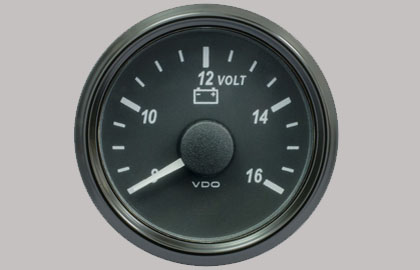 SingleViu Voltmeter 8-16V Gauge